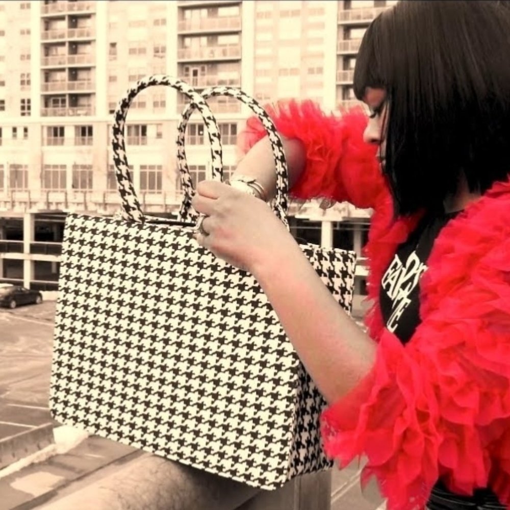Houndstooth Tote